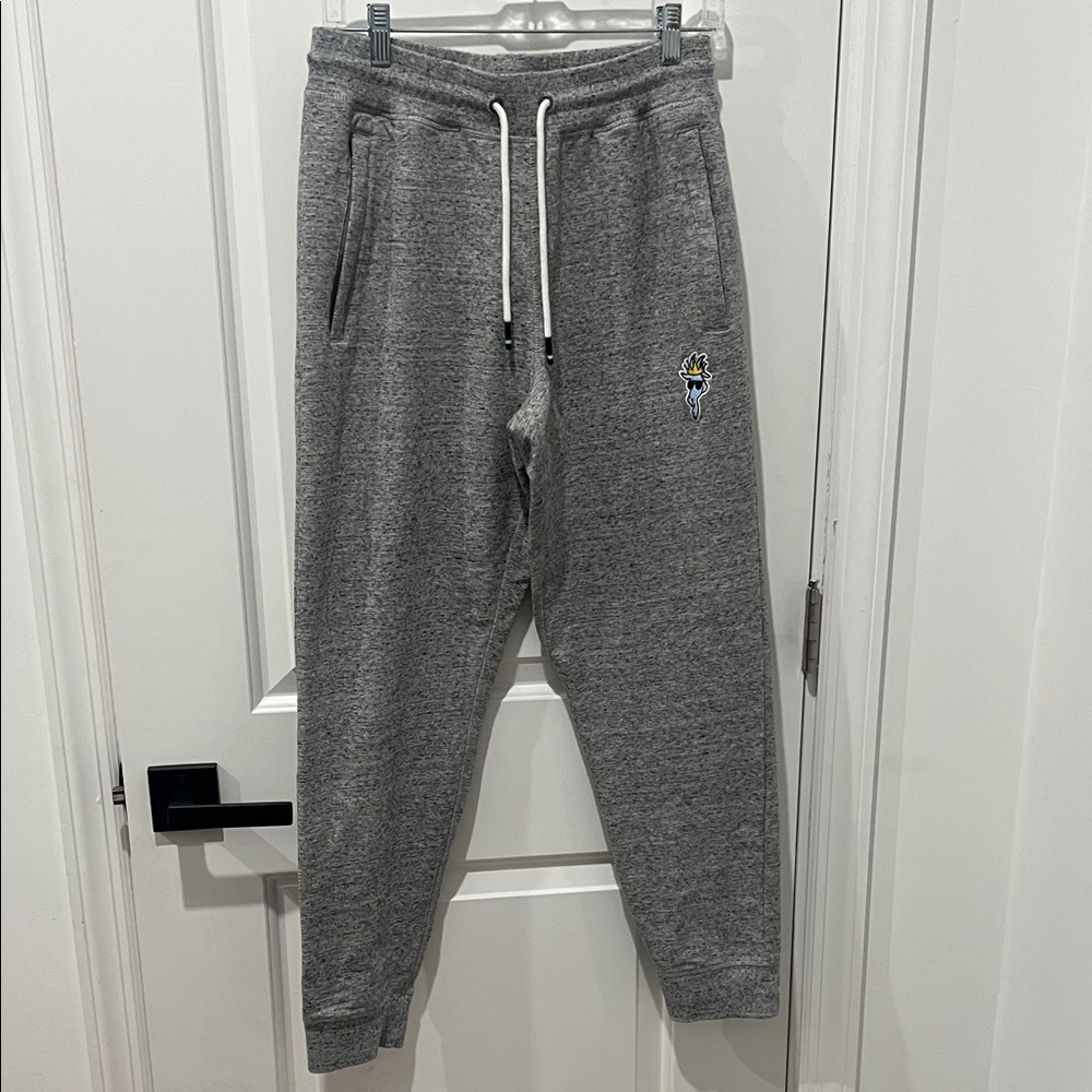 Goat USA Men's Gray Joggers with Embroidered Detail Size Medium‎